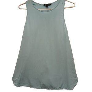 Banana Republic Womens Sleeveless Racerback Light Blue Silk Blend Tank Top XS TP
